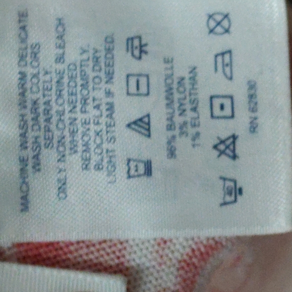 Lands End peachy color floral button front cardigan sweater Size L - Picture 10 of 12